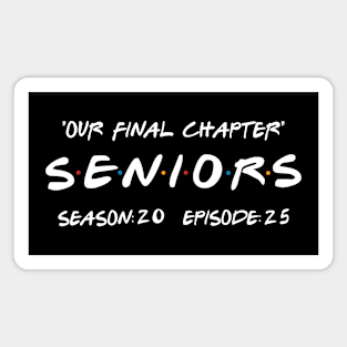 Final Chapter Class of 2025 Vintage Senior Graduation Gifts Funny Seniors 2025 Magnet